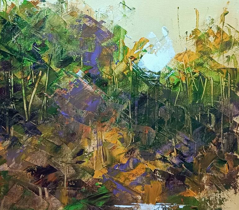 Original Impressionism Landscape Painting by Magunta Dayakar