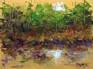 Original Impressionism Landscape Paintings by Magunta Dayakar