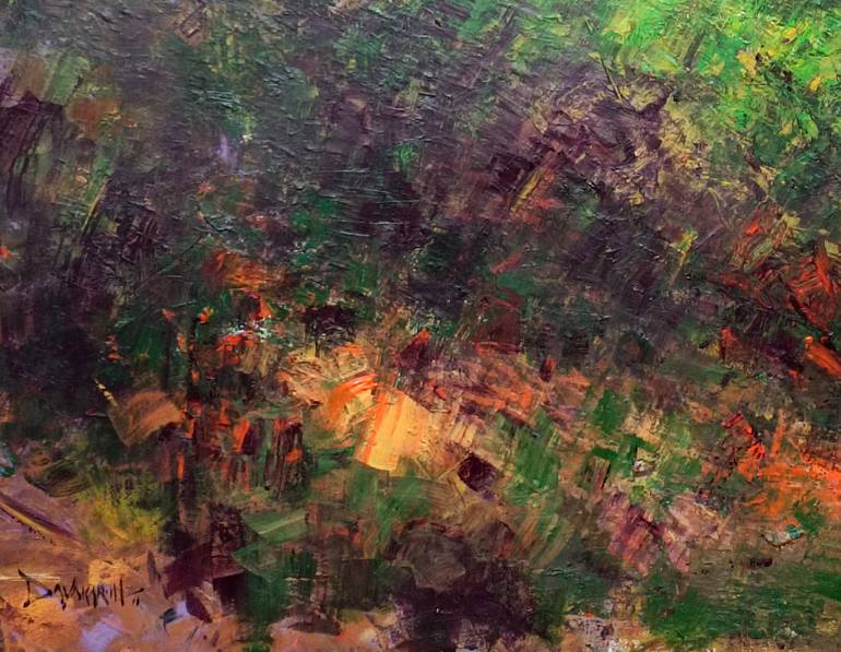 Original Impressionism Landscape Painting by Magunta Dayakar