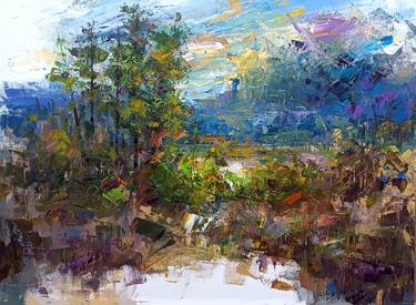 Original Impressionism Landscape Paintings by Magunta Dayakar