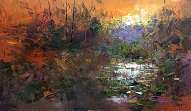 Original Impressionism Landscape Paintings by Magunta Dayakar