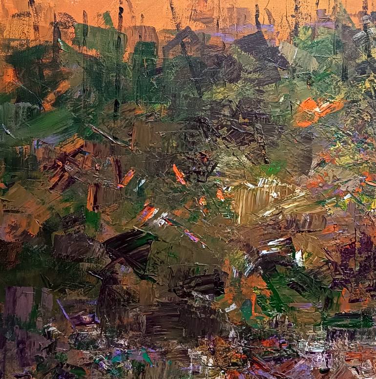 Original Impressionism Landscape Painting by Magunta Dayakar