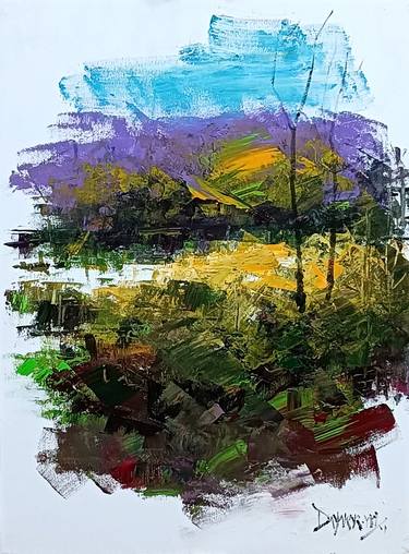 Original Impressionism Landscape Paintings by Magunta Dayakar