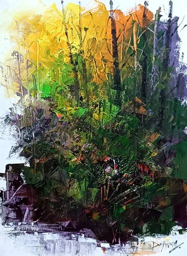 Magunta Dayakar’s Imaginative Forest Painting Series - 65 thumb
