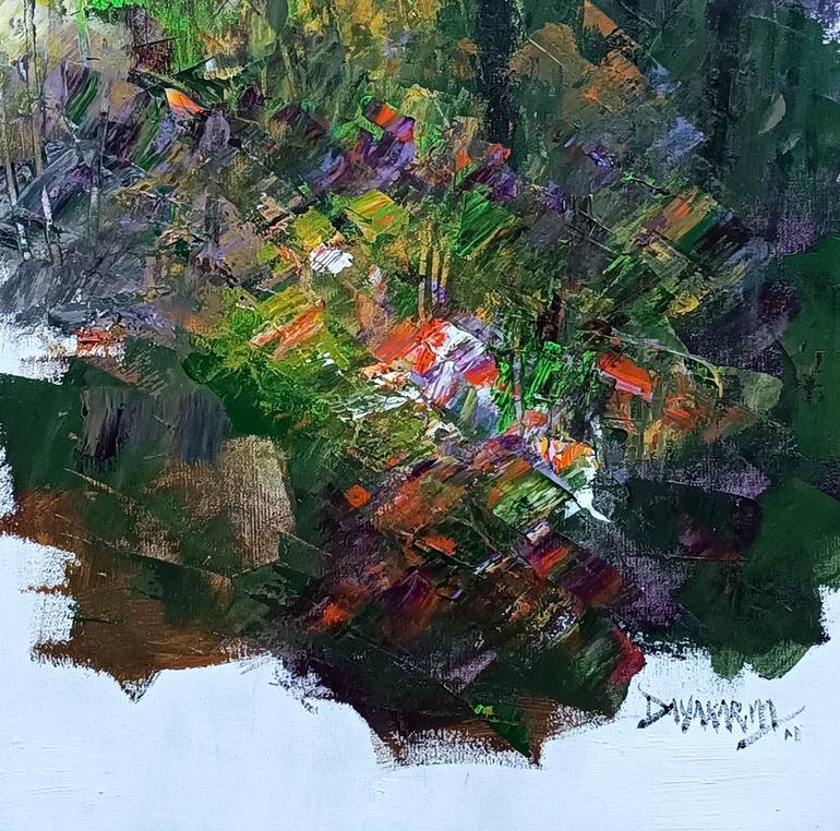 Original Impressionism Landscape Painting by Magunta Dayakar