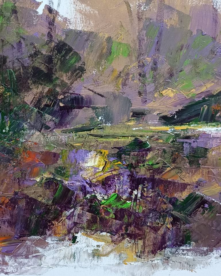 Original Impressionism Landscape Painting by Magunta Dayakar