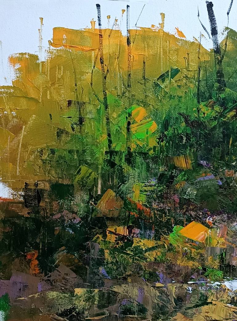 Original Impressionism Landscape Painting by Magunta Dayakar