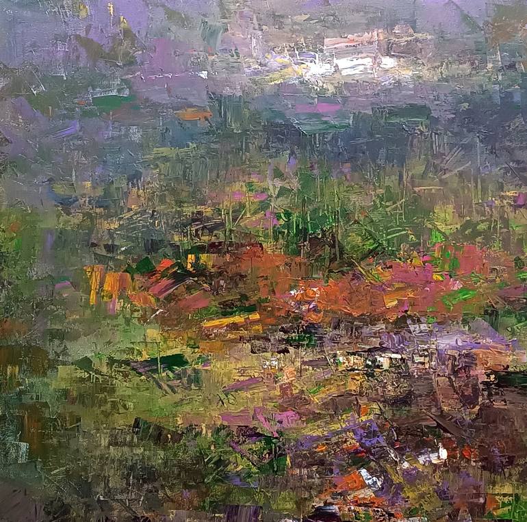 Original Impressionism Landscape Painting by Magunta Dayakar