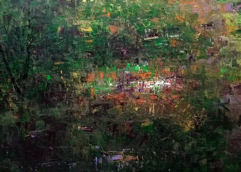 Original Impressionism Landscape Painting by Magunta Dayakar