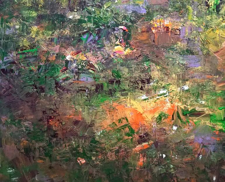 Original Impressionism Landscape Painting by Magunta Dayakar