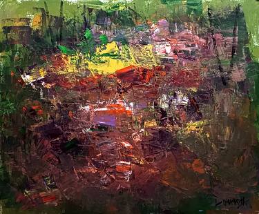 Original Impressionism Landscape Painting by Magunta Dayakar