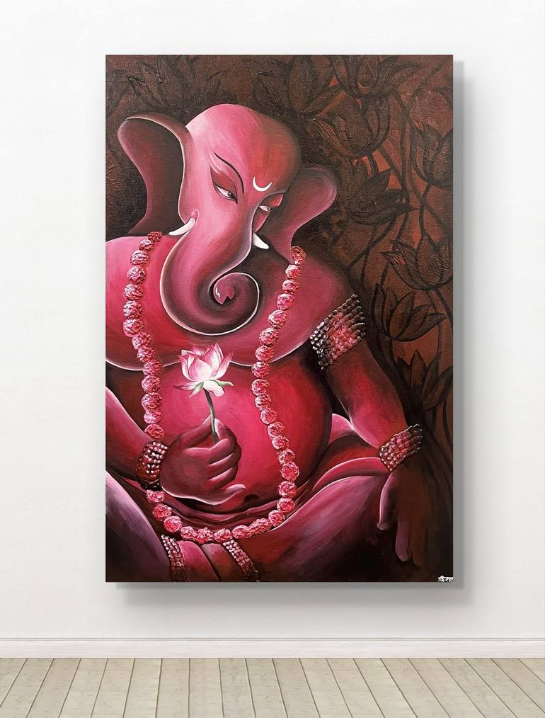 Original Abstract Religion Painting by Kiran Soneta
