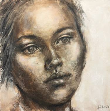 Original Portraiture Women Paintings by Josefina Achondo