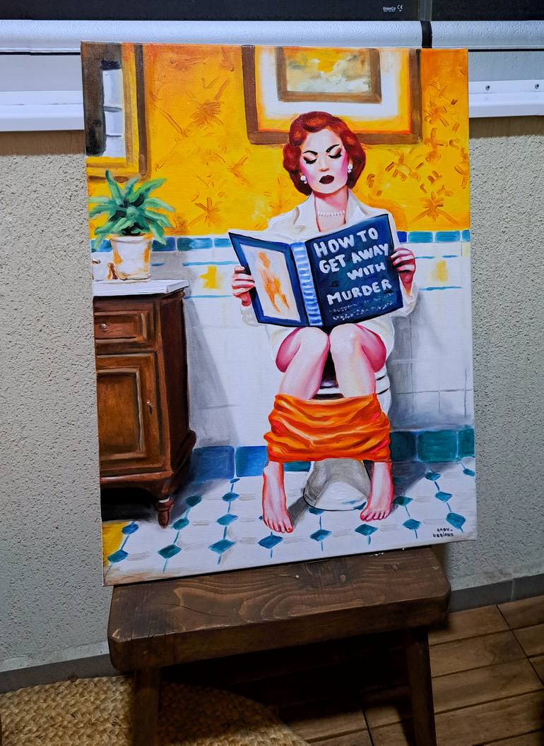 Original Pop Art People Painting by Radu Doriana