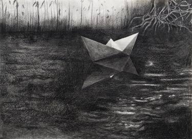Print of Conceptual Boat Drawings by Ángela María Lozano Rivera