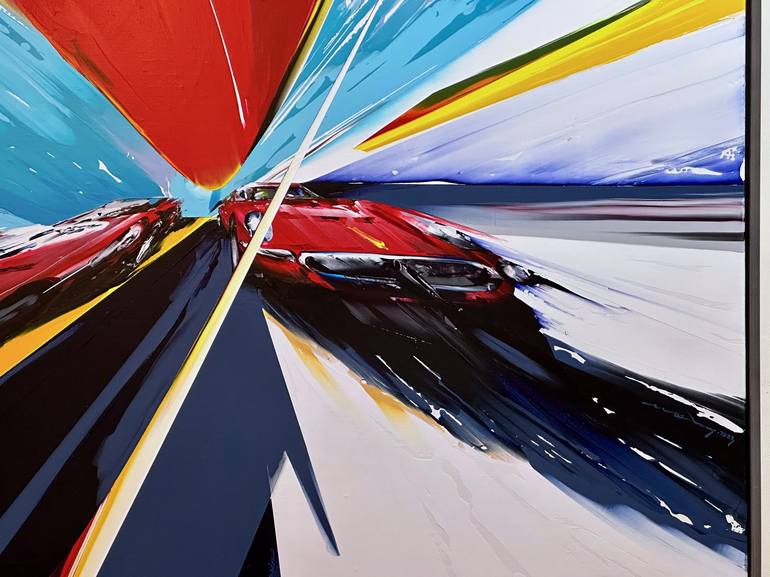 Original Contemporary Automobile Painting by MINSEOK KANG