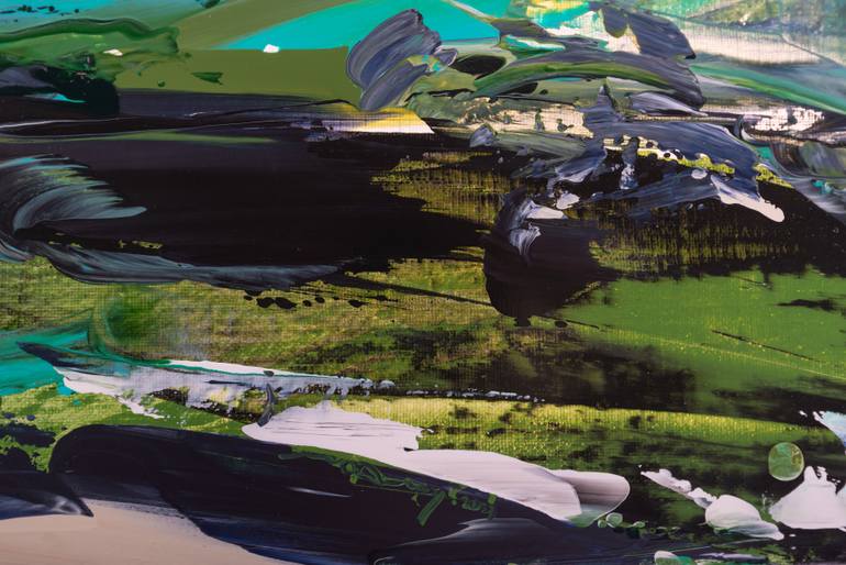 Original Abstract Landscape Painting by Minseok Kang
