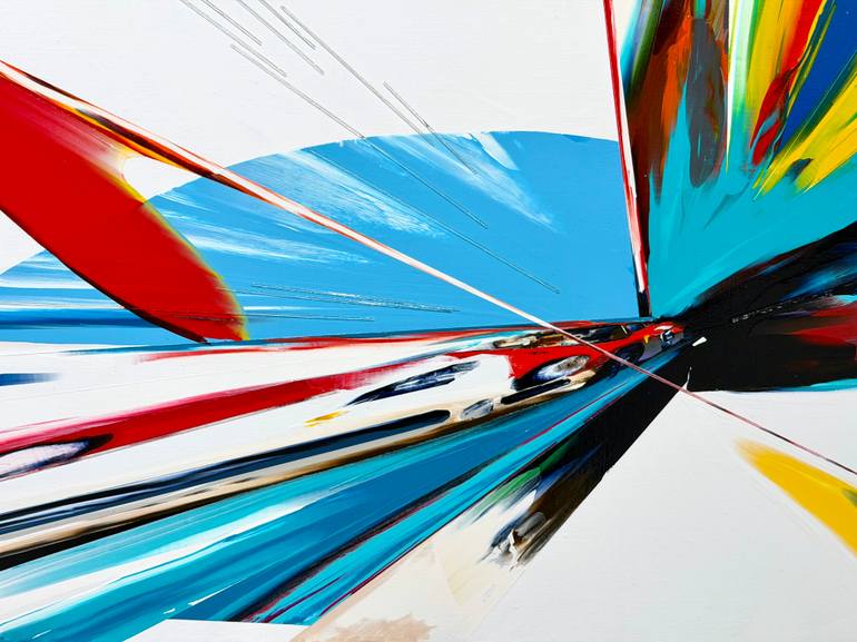 Original Abstract Expressionism Abstract Mixed Media by Minseok Kang