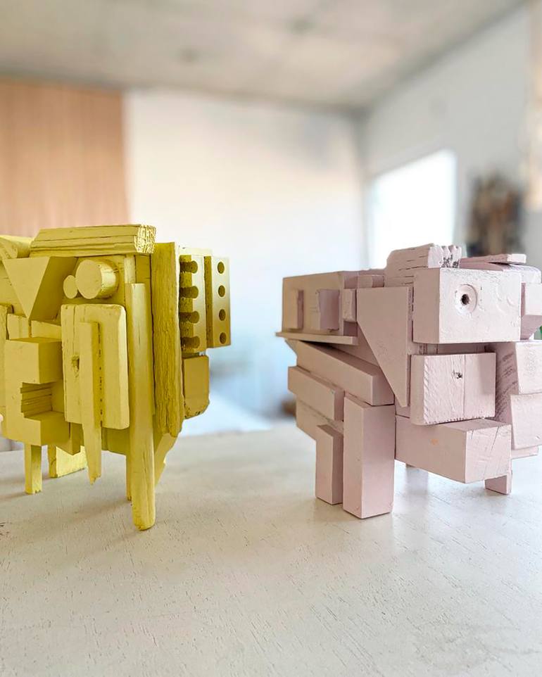 Original Abstract Architecture Sculpture by Fabia Escobar