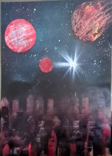 Original Outer Space Printmaking by Jason Osborne