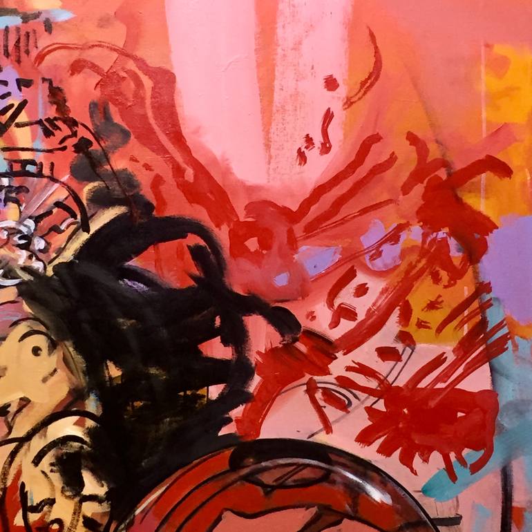 Original Abstract Expressionism Abstract Painting by Claudia Collao