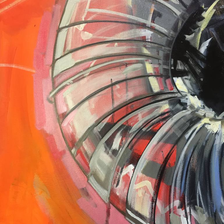 Original Abstract Expressionism Abstract Painting by Claudia Collao