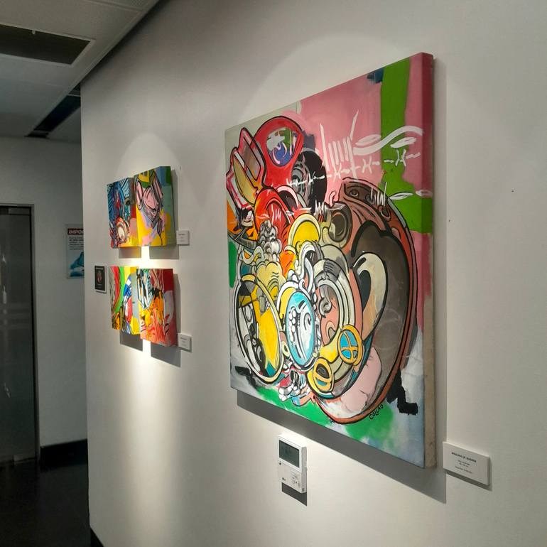 Original Abstract Expressionism Abstract Painting by Claudia Collao