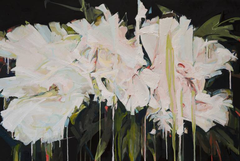 Original Contemporary Floral Painting by Christopher Stacey