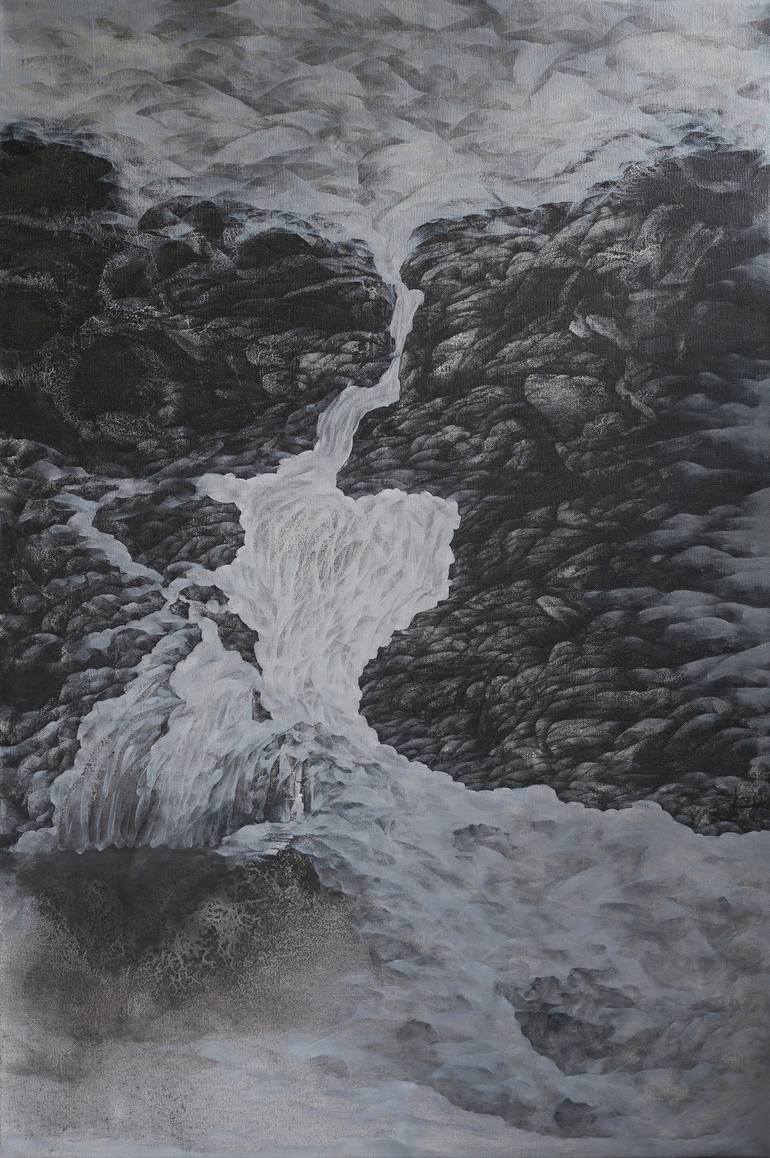 Original Abstract Landscape Paintings by Winnie Ji
