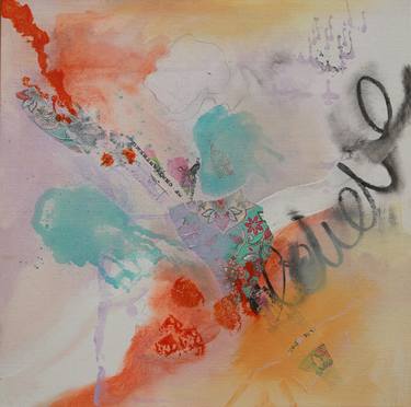 Original Abstract Mixed Media by Lindsey McAlister OBE JP