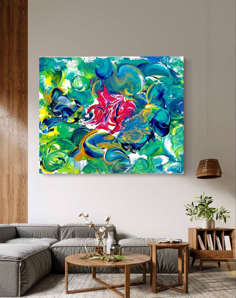 Original Abstract Expressionism Abstract Painting by Somya Garg