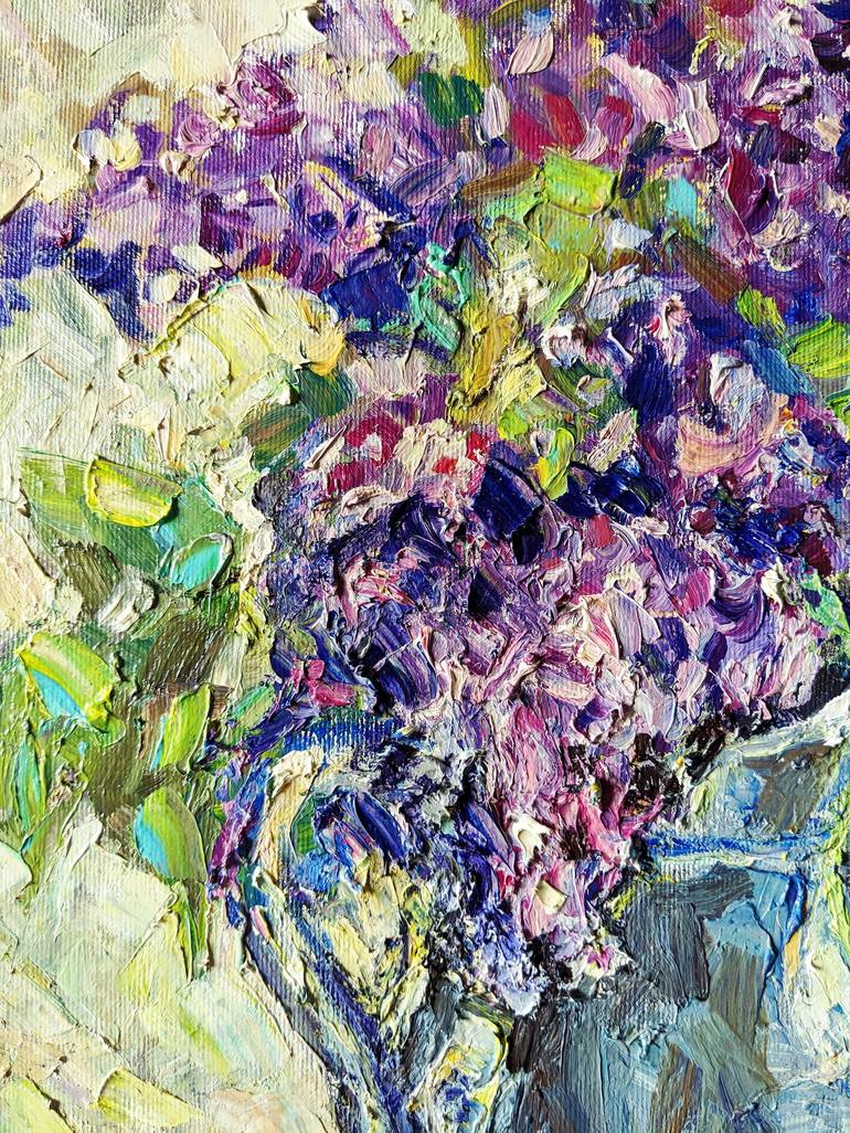 Original Impressionism Floral Painting by Oksana Pidhurska