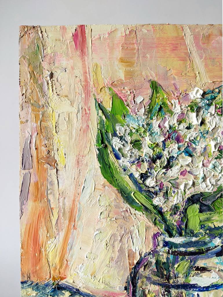 Original Expressionism Floral Painting by Oksana Pidhurska