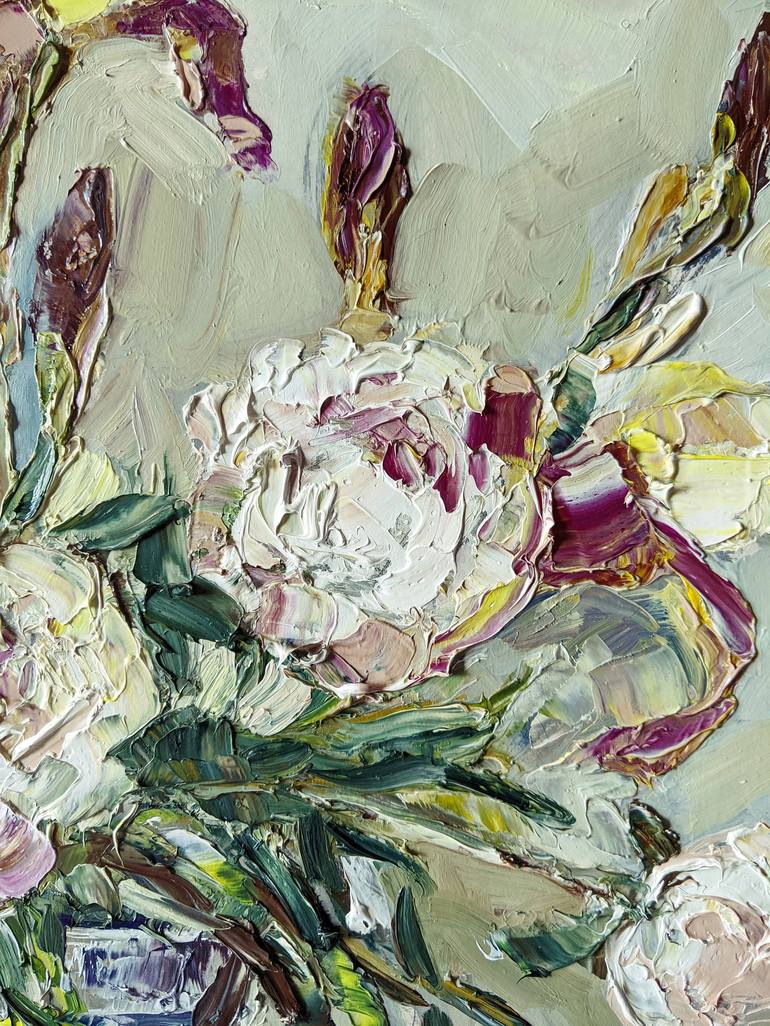 Original Contemporary Floral Painting by Oksana Pidhurska