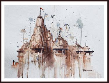 Original Expressionism Religion Drawings by Rajesh Gawhale