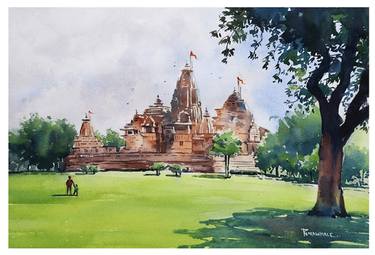 Original Documentary Architecture Paintings by Rajesh Gawhale