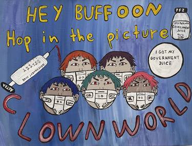 Original Pop Art Humor Paintings by Nicole Jelobinski