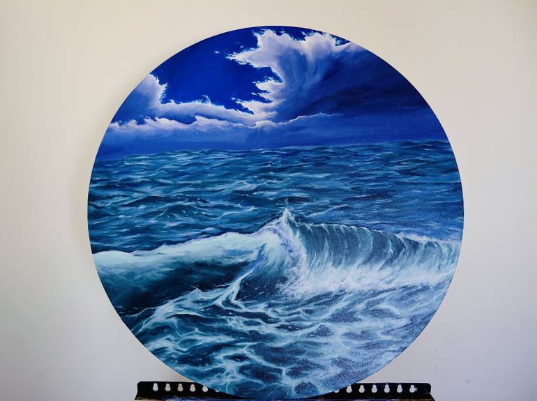 Original Seascape Painting by Fathima Imthhaza