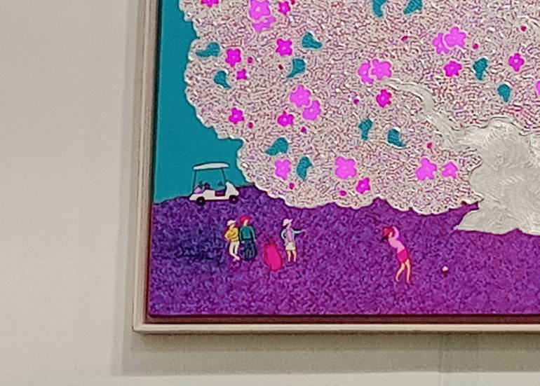 Original Abstract Landscape Drawing by Eunja Cho