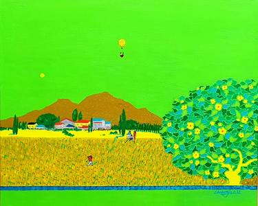Original Abstract Landscape Drawings by Eunja Cho