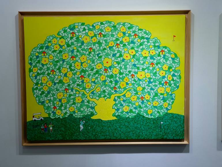 Original Abstract Landscape Painting by Eunja Cho