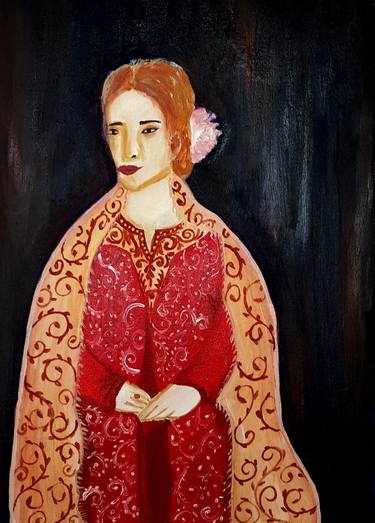 Original Contemporary Women Painting by S A Ahamed