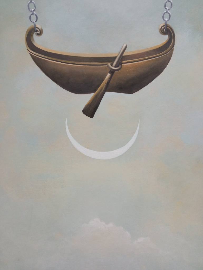 Original Symbolism Fantasy Painting by Pavel Korzukhin