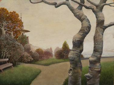 Original Art Nouveau Landscape Paintings by Pavel Korzukhin