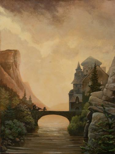 Original Romanticism Landscape Paintings by Pavel Korzukhin
