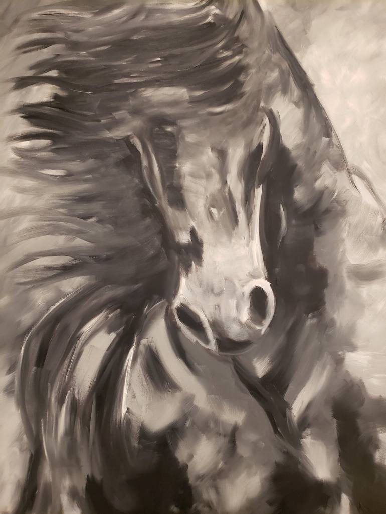 Original Horse Painting by Roberto Ruiz