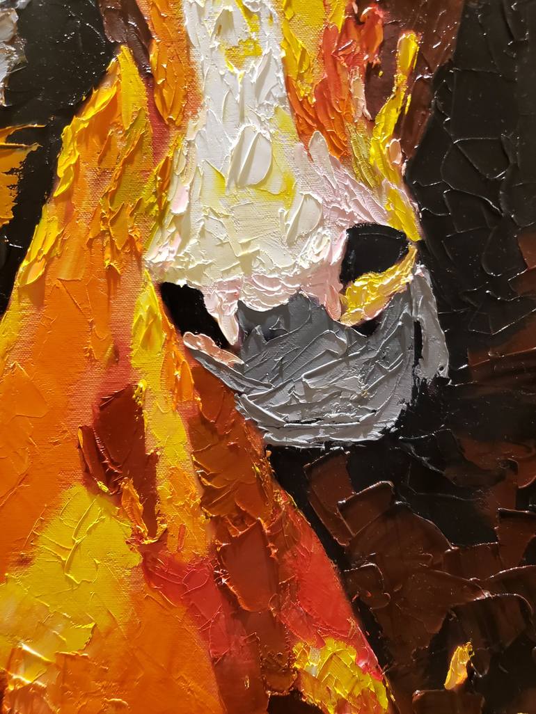 Original Abstract Horse Painting by Roberto Ruiz
