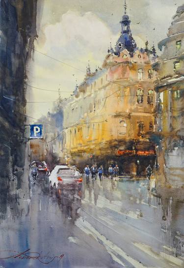 Print of Fine Art Cities Paintings by Aleksandrs Neberekutins