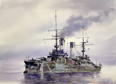 Ship. Full Imperial size. Watercolor. thumb