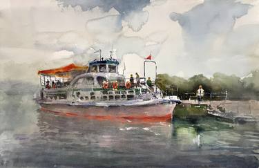 Original Conceptual Boat Paintings by Aleksandrs Neberekutins